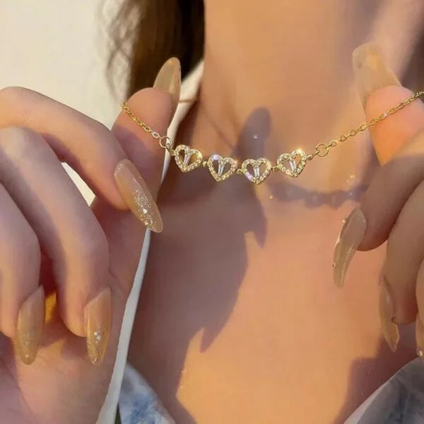 Hearts Flower Necklace
