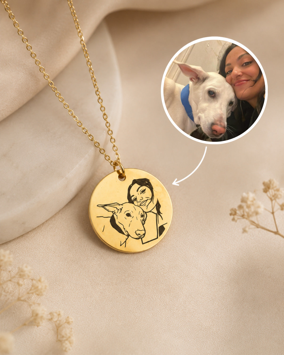 Custom Portrait Necklace