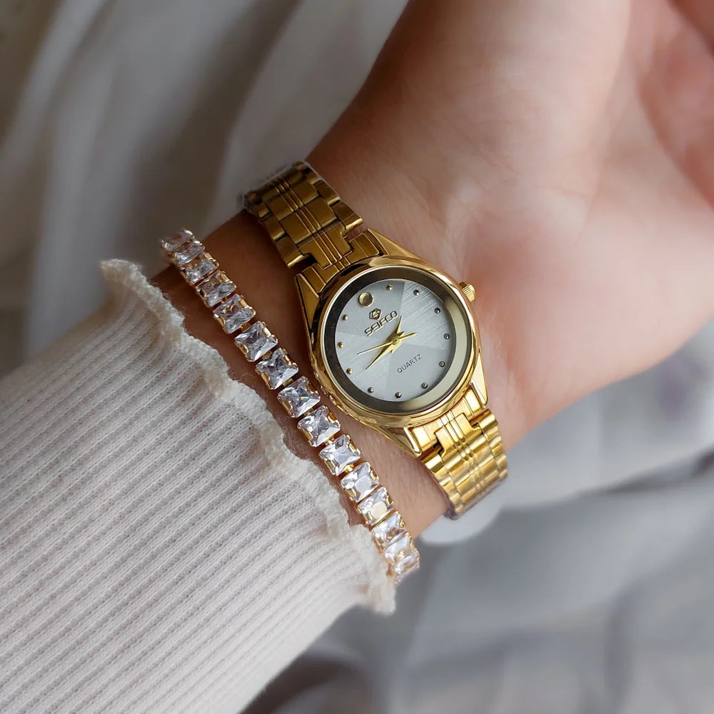 Seifco Watch Circle Silver x Gold