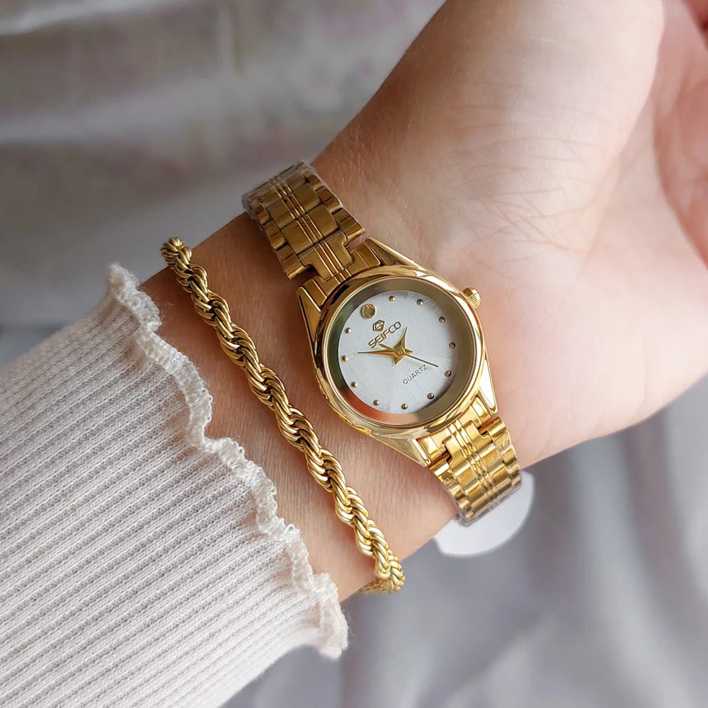 Seifco Watch Circle Silver x Gold