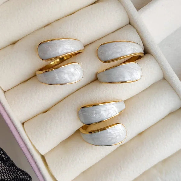 Weave Marble Ring