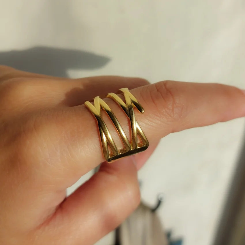 Mixed Adjustable Ring