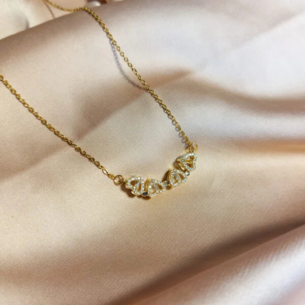 Hearts Flower Necklace