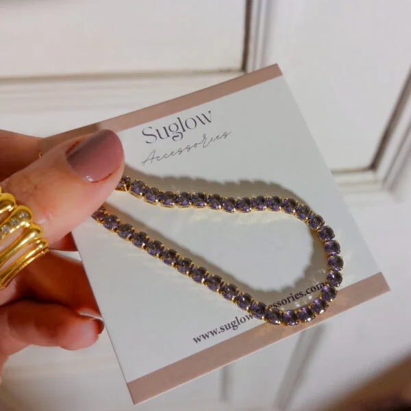 Tennis Bracelet Light Purple