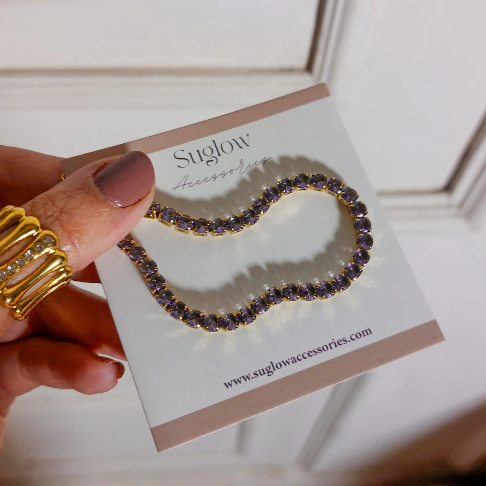 Tennis Bracelet Light Purple