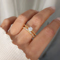 Stone Double Layered Ring
