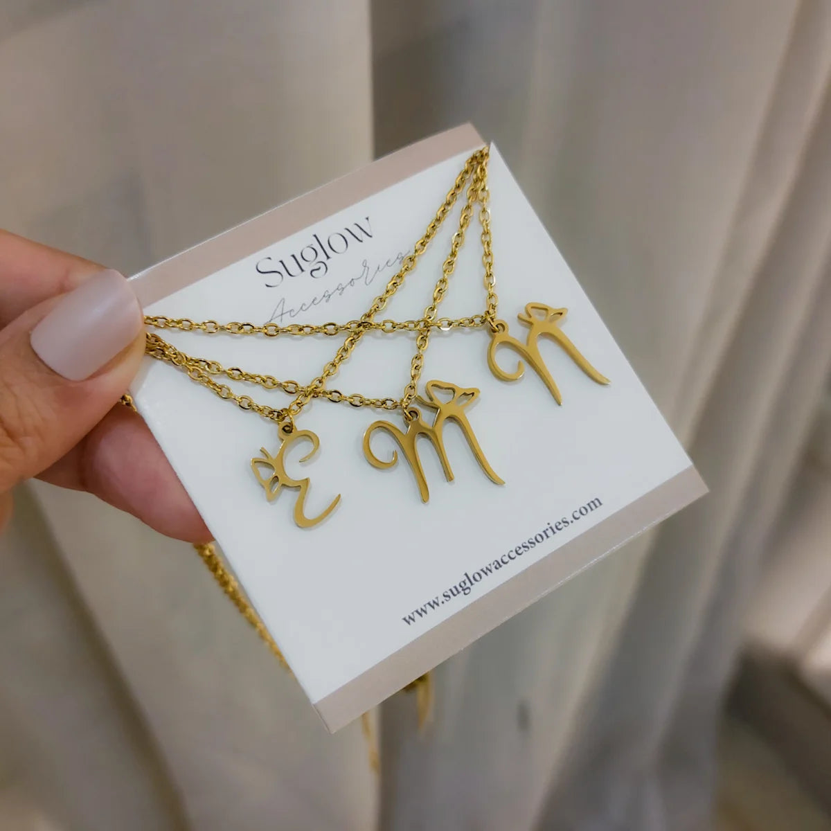 Initial Letter Butterfly Necklace