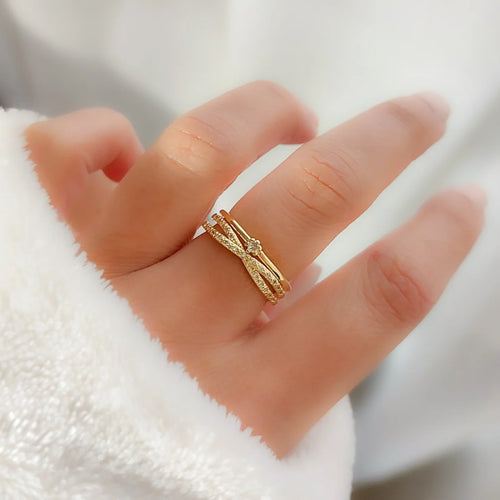 Cross Zirconia Ring