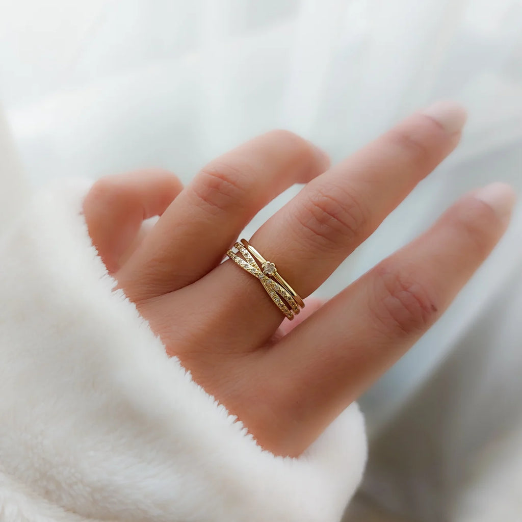 Cross Zirconia Ring