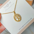 Shiny Flower Transparent Back Necklace