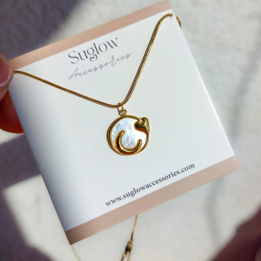 Moon Heart Necklace