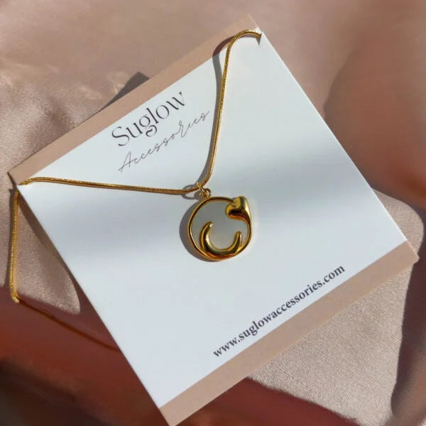 Moon Heart Necklace