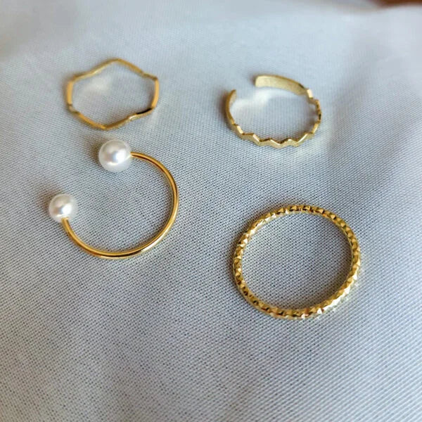 4pcs Rings Set