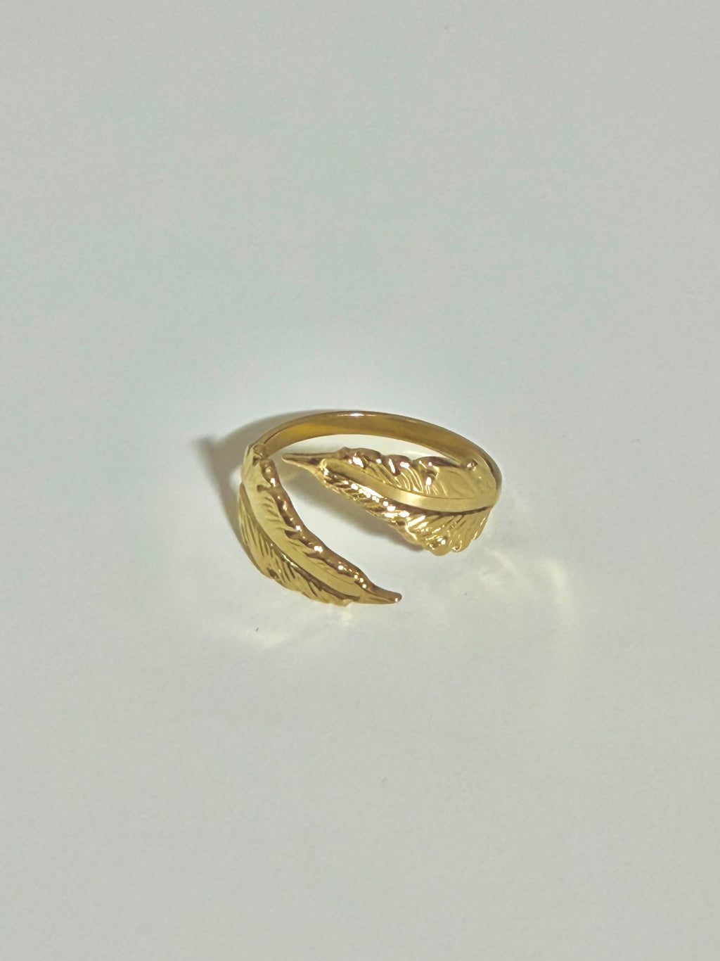 Golden Feather Ring