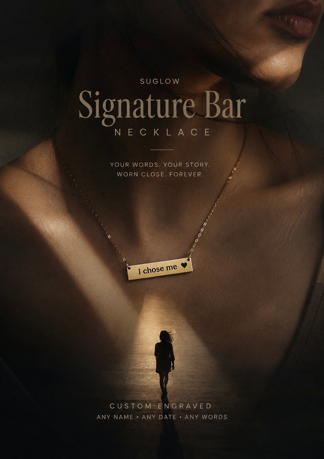 Message Bar Necklace