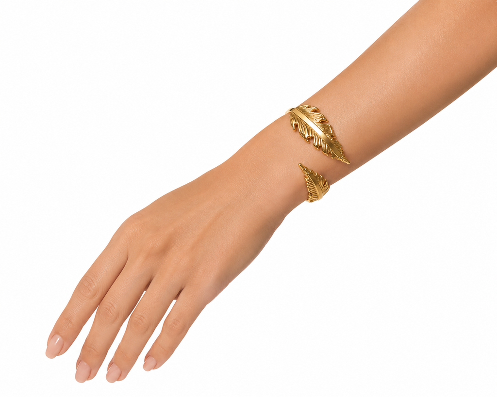 Golden Feather Cuff
