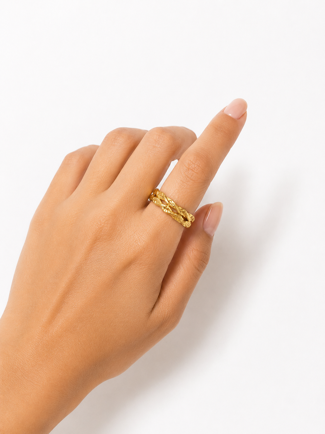Golden Weave Ring