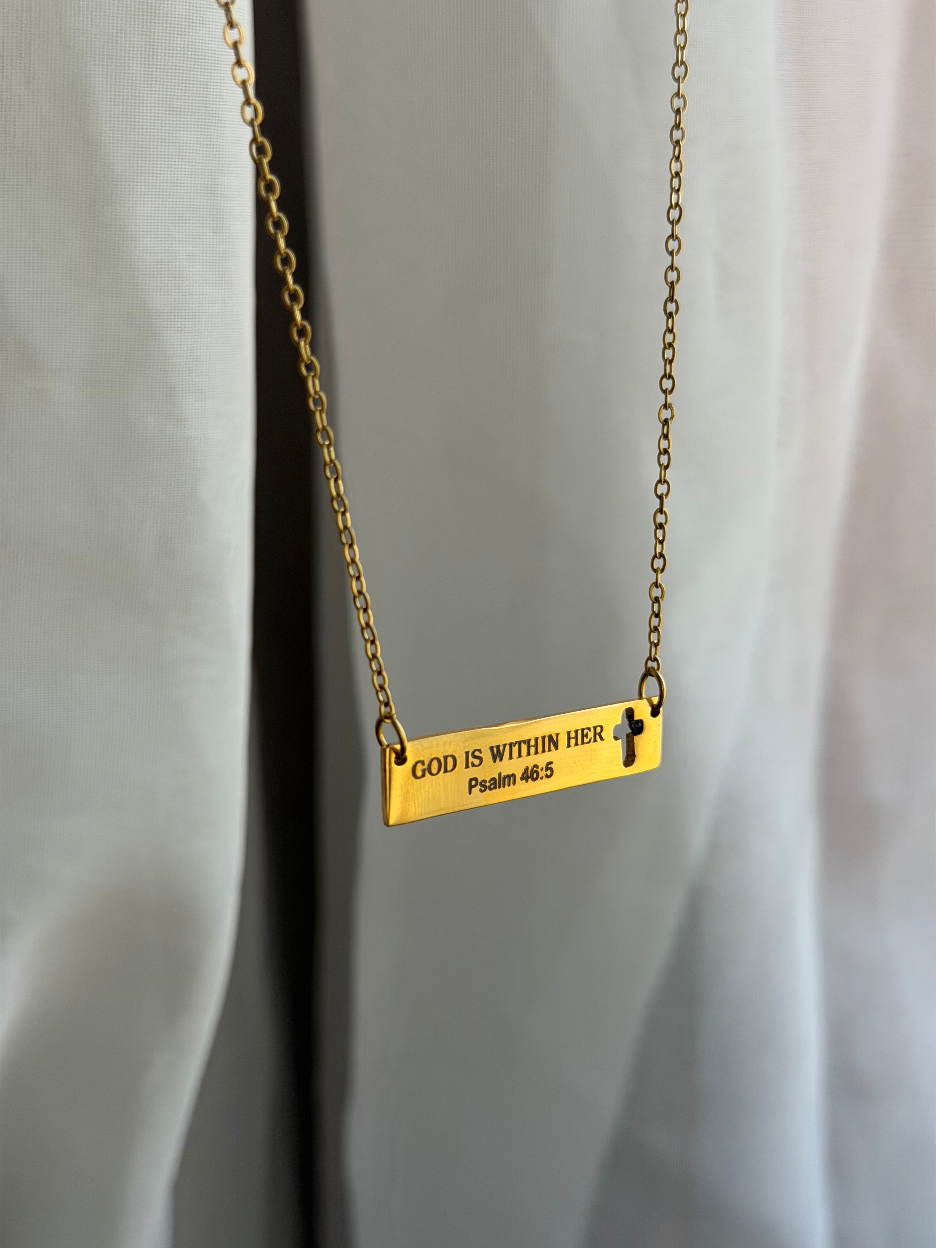 Message Bar Necklace