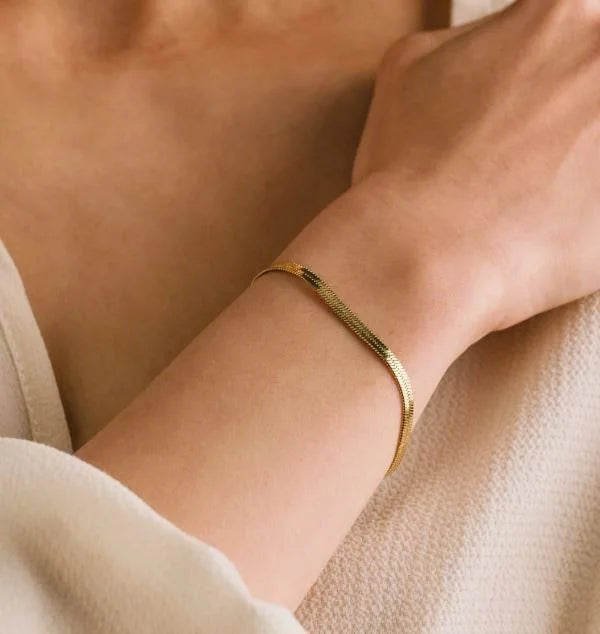 4mm Thickness Herringbone Bracelet