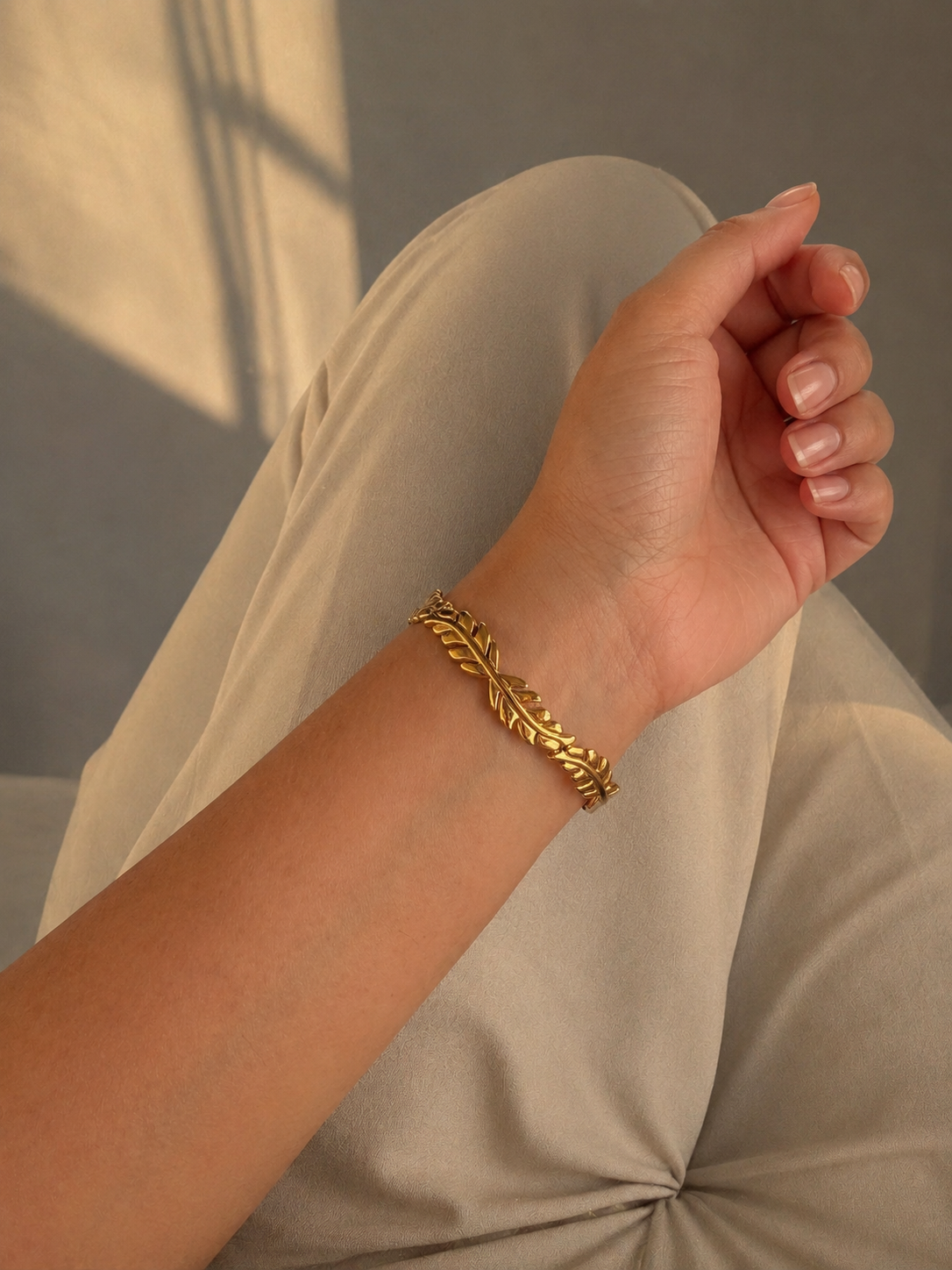 Golden Leaf Bracelet