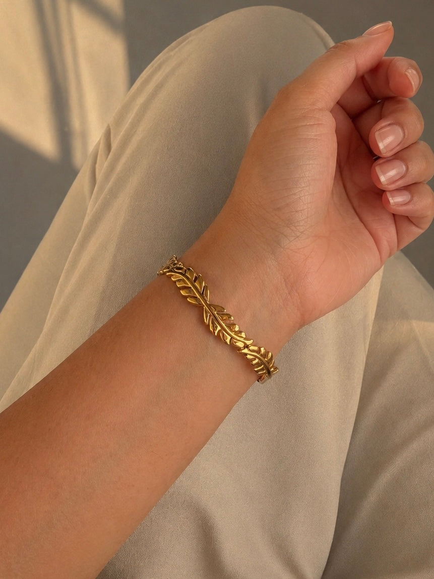 Golden Leaf Bracelet