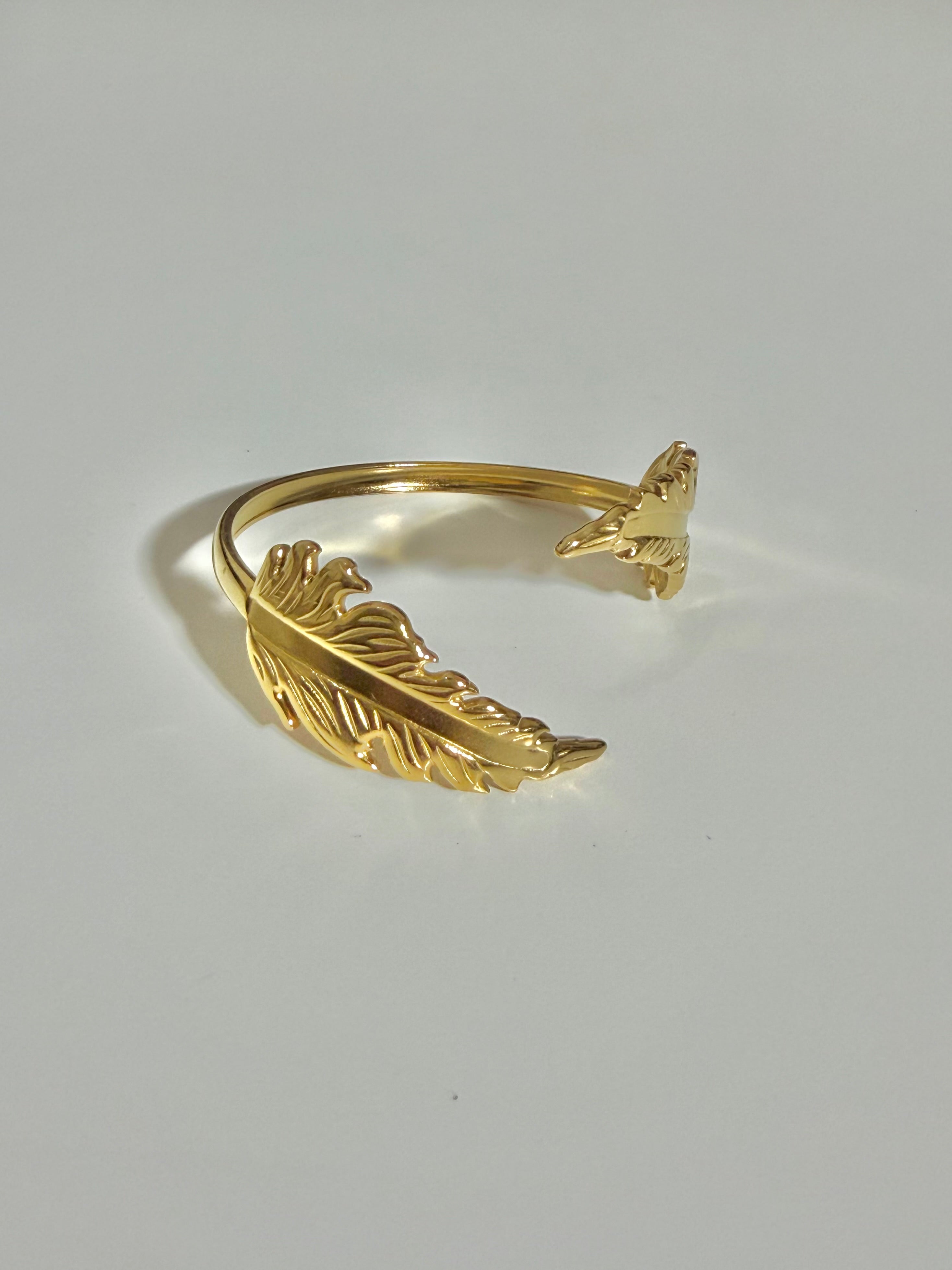 Golden Feather Cuff