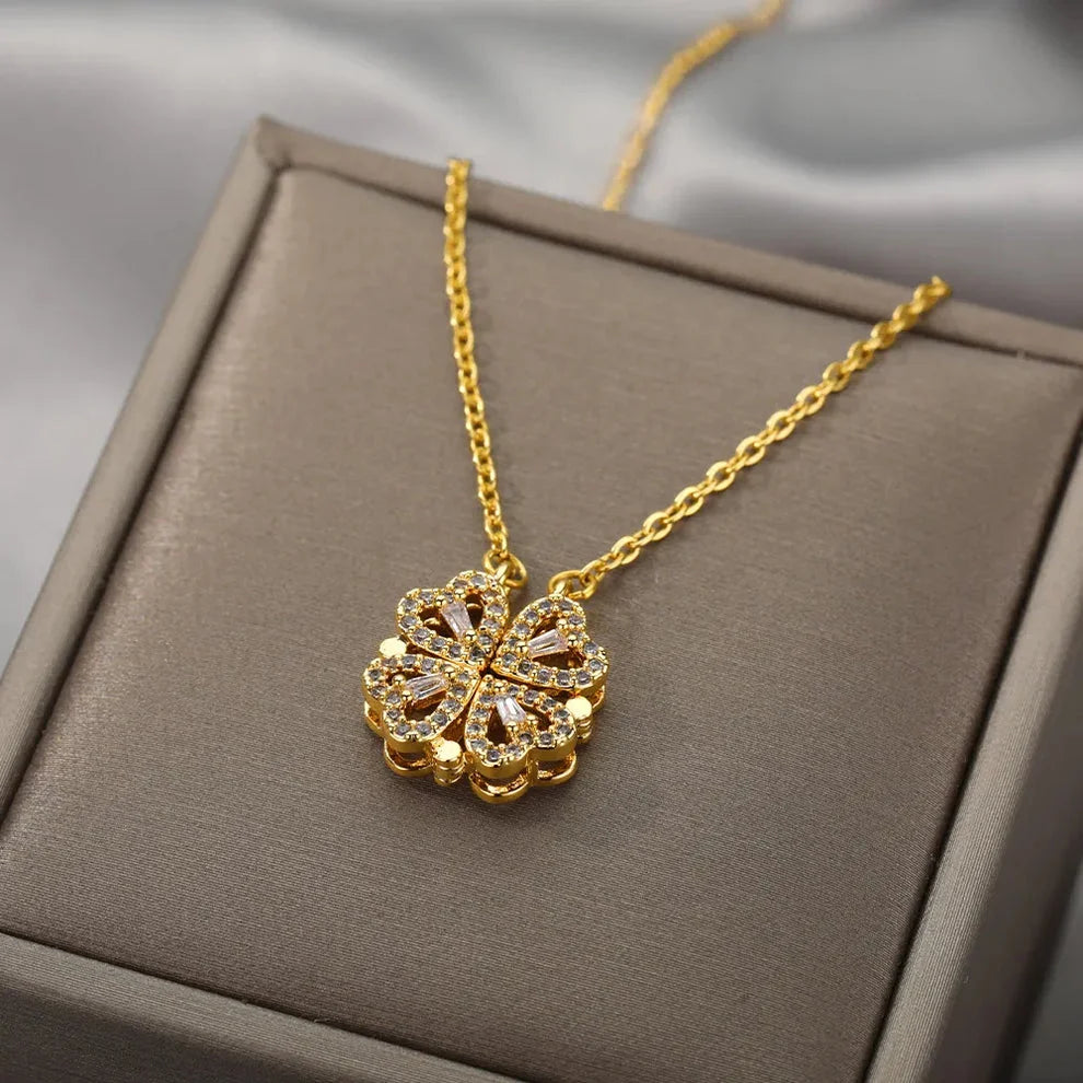 Hearts Flower Necklace