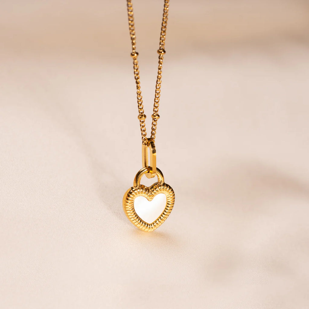 Double Sided Heart White x Black