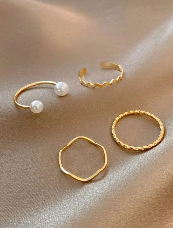 4pcs Rings Set