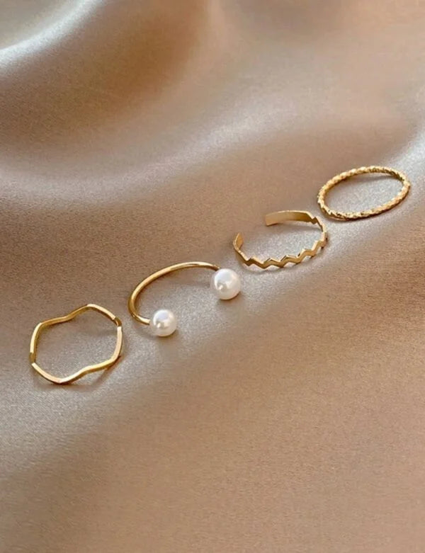 4pcs Rings Set