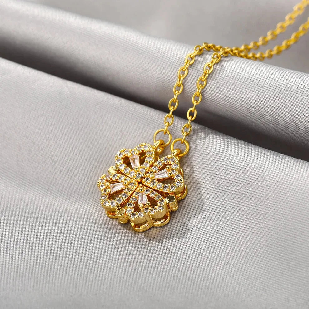 Hearts Flower Necklace