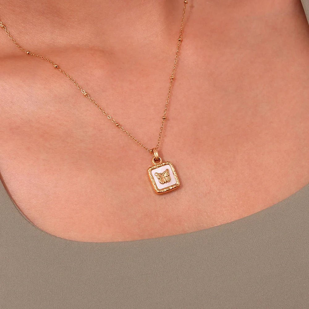 Butterfly Shell Necklace