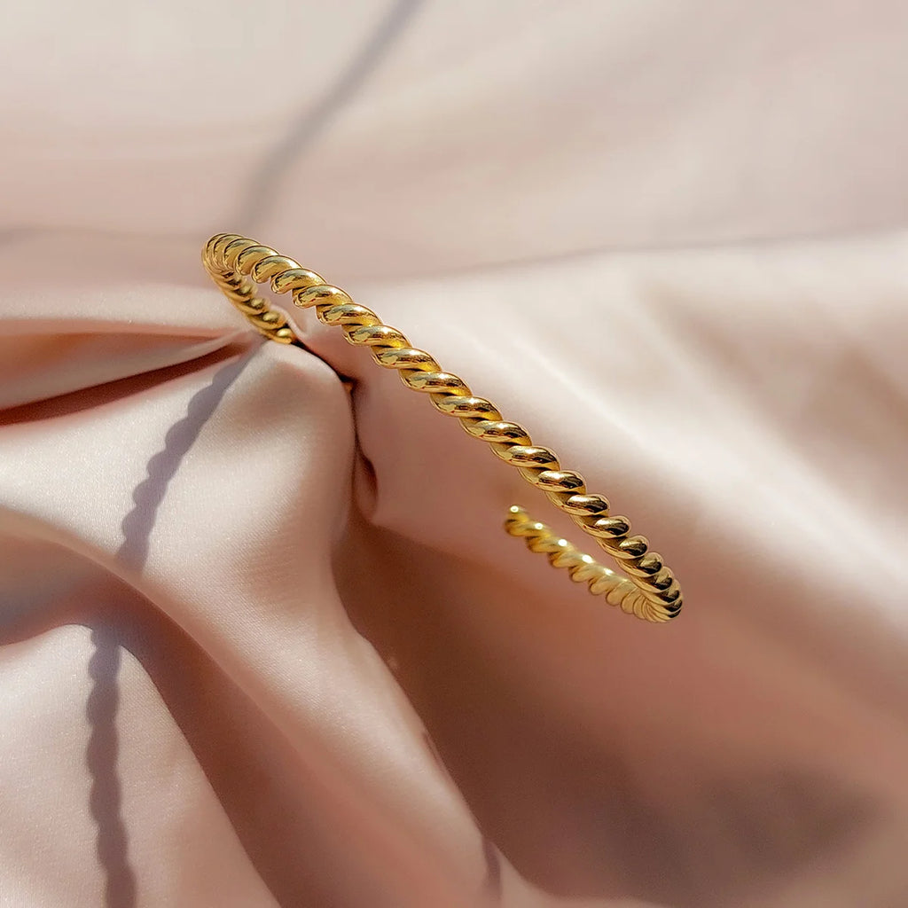 Twist Bangle Bracelet