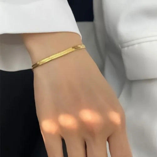 4mm Thickness Herringbone Bracelet